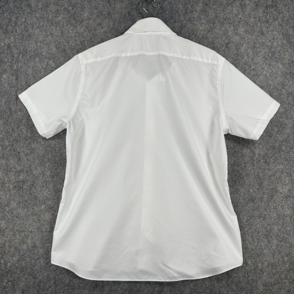 Proper Cloth Lot Of 2 Shirts Mens‎ 17.5 White Short Sleeve Button Down Cotton - Picture 11 of 16